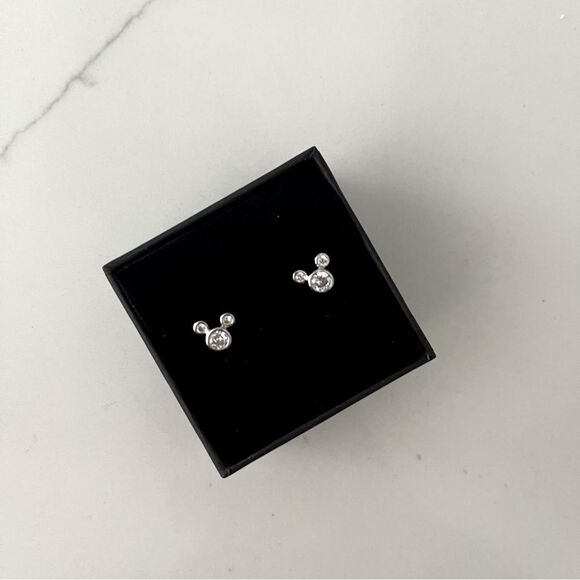 Disney Jewelry - Mickey Mouse Silver Stud Earrings